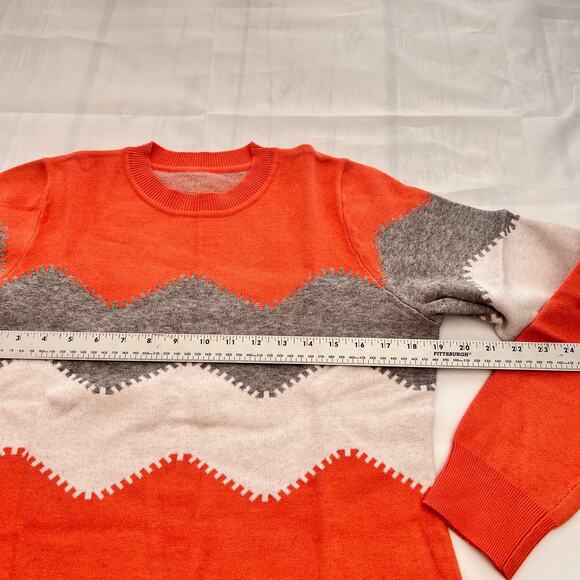 Koinshha Women Striped Mini Bodycon Sweater Dress LongSleeve Knitting Pullover L - Picture 6 of 8